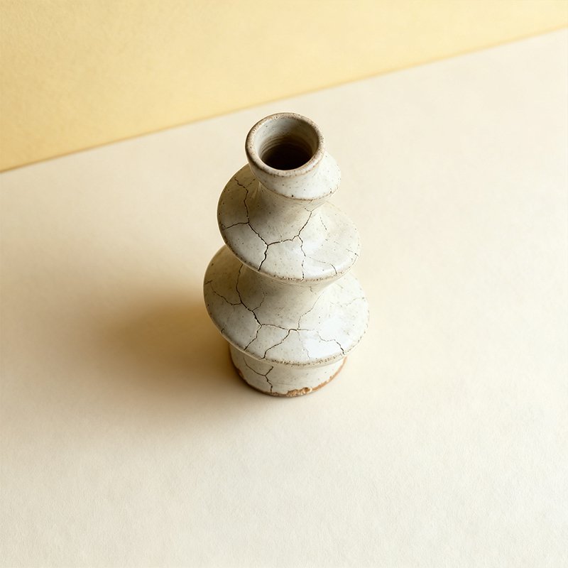 ヴィンテージ螺旋型セラミックオブジェの全体画像