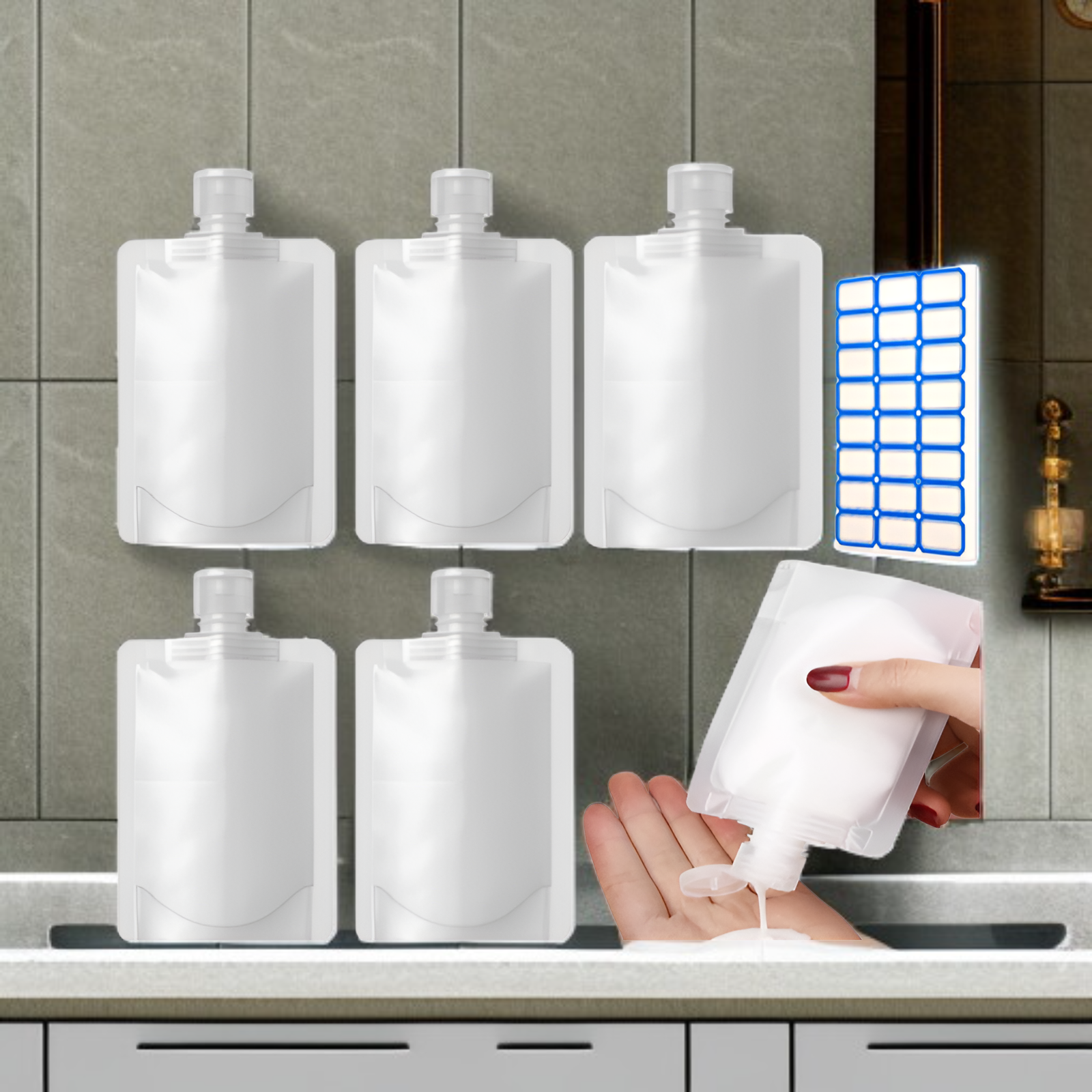 携帯用透明ローションバッグ