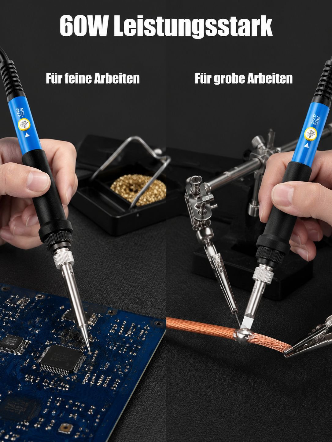 Haushalts-Lötkolben-Set mit einstellbarer Temperatur