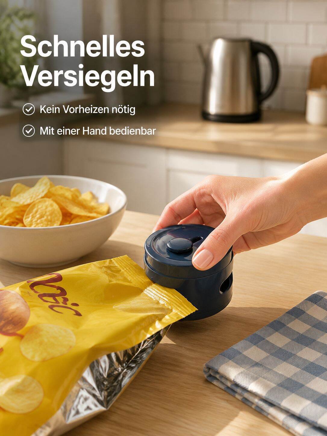 Zwei-in-eins Magnetische Mini-Versiegelungsmaschine