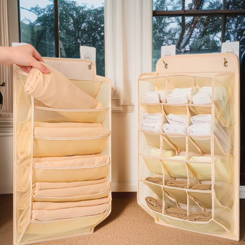 下着収納吊り下げバッグドア背面壁掛け寮ワードローブブラジャー下着靴下収納バッグボックスラックアーティファクトホーム
