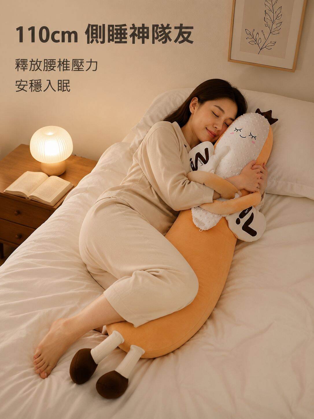 香蕉王夾腿睡眠枕，成人助眠玩具，拍打神器