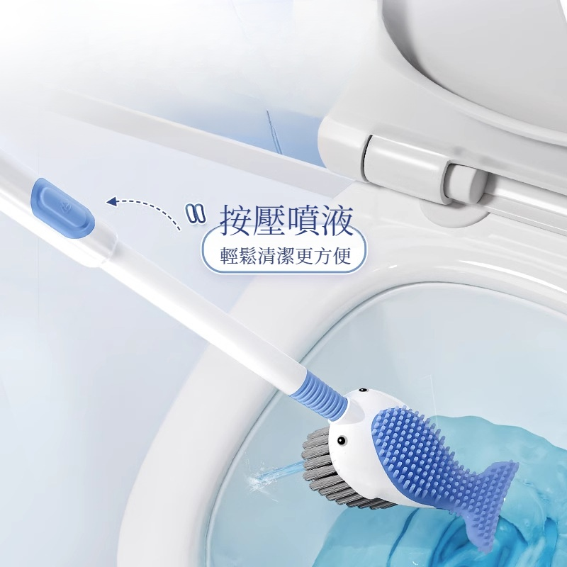 噴噴鯨加液吸盤式馬桶刷