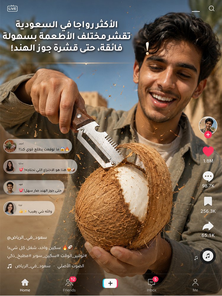 سكين تقشير متعددة الوظائف(يبقي حدته حتى بعد 20 عاما)