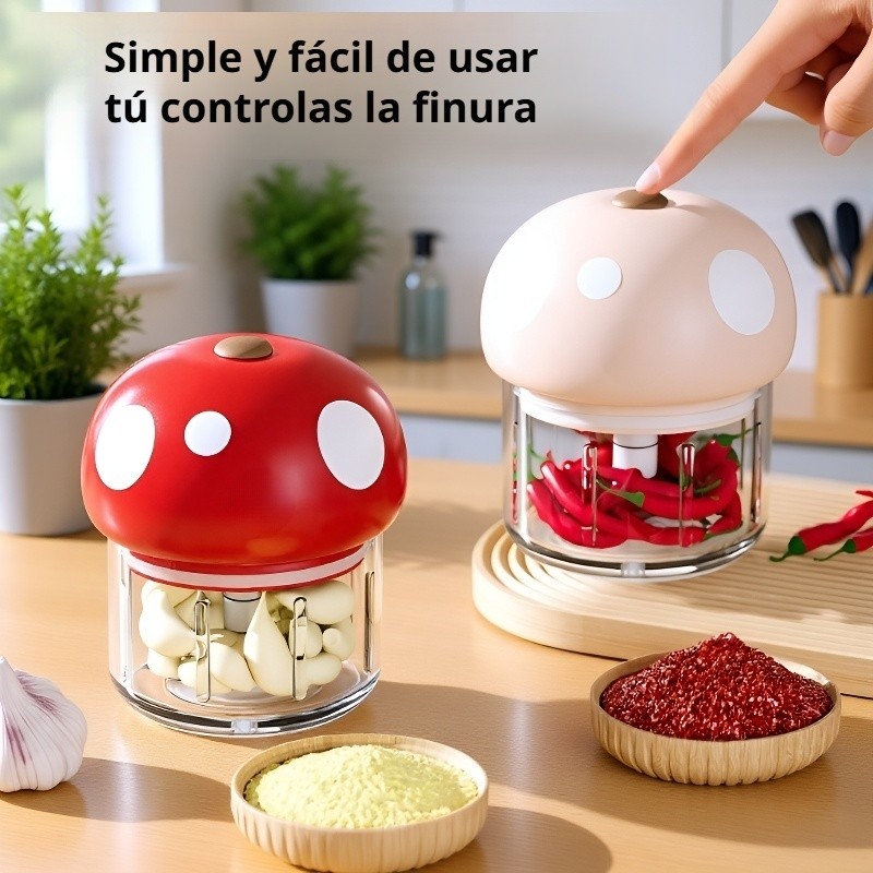 Picadora de ajo eléctrica inalámbrica
