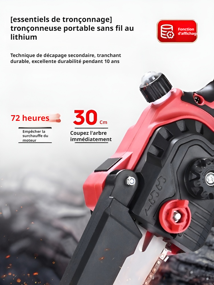  Tronçonneuse sans fil portable – Outil ultime pour l’abattage du bois