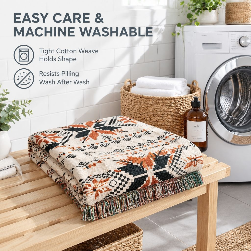 Vintage American Country Sofa Throw Blanket One-Piece Chair Cover Mat