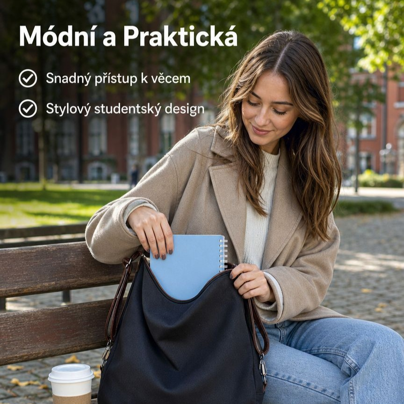 Nová stylová školní taška pro studentky, kabelka přes rameno
