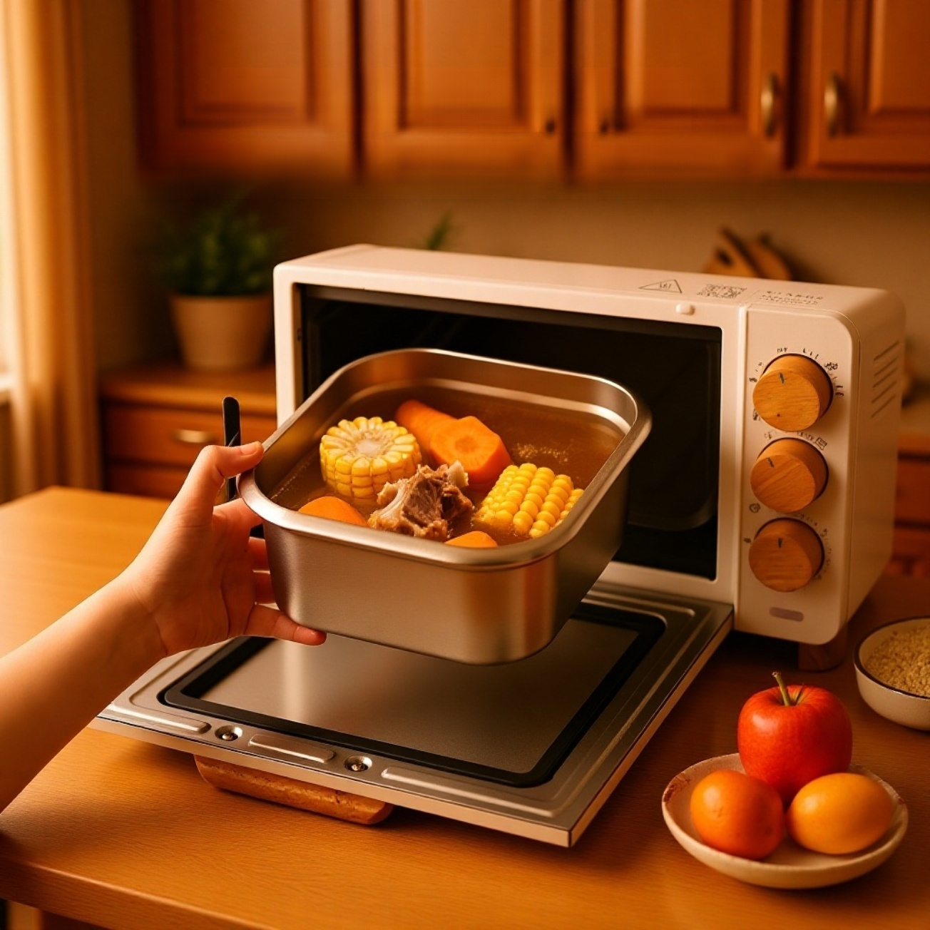 ステンレス製方形油炸鍋の外観