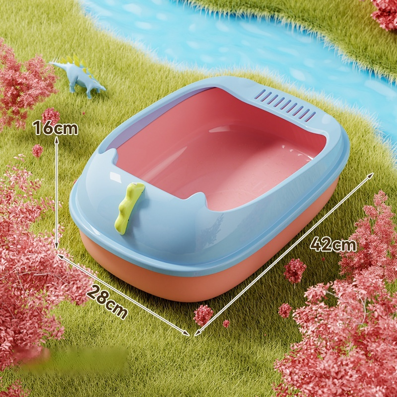 Splashproof Semiclosed Cat Litter Box