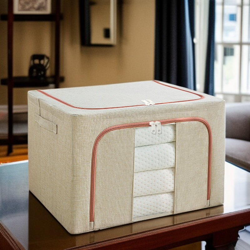 철골 대용량 두꺼운 수납함 가시 의류 수납함 단일창 수납함 투명 수납함