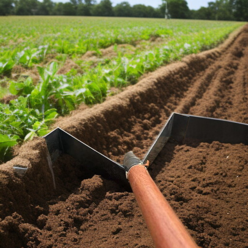 망간강호미 수동 이랑개랑공구 양광파종 두꺼운재질 홈농업용호미