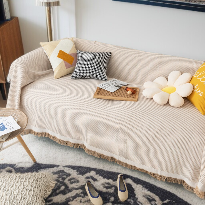ソファカバーカバーフルカバー綿糸ユニバーサルソファブランケットカバータオル フルカバーソファ