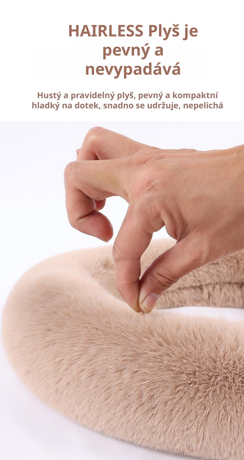 Moderní a stylový plyšový potah na volant