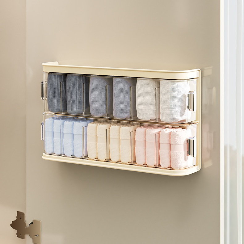 家用壁掛式分格收納盒，貼身內衣整理神器，可拆卸衣物收納盒
