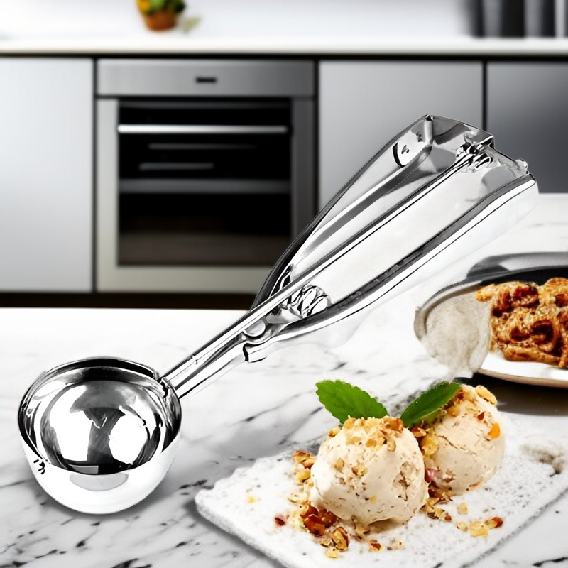 Plastic Ice Cream Scoop Kitchen Fruit Ball Spoon