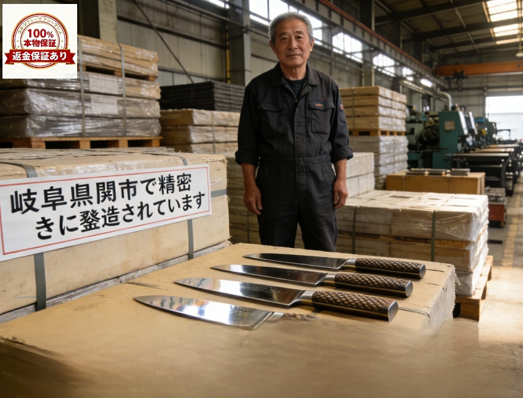 【関市の名刀】手作り鍛造のキッチン用品、骨を豆腐のように軽々と切断