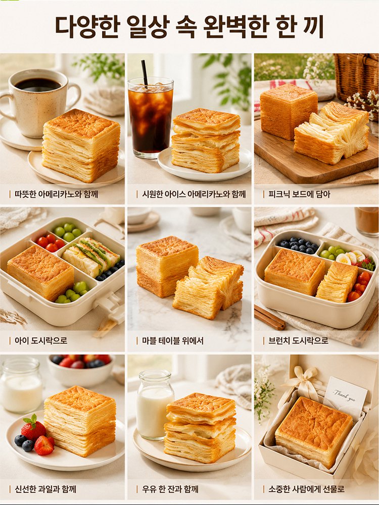 우유 천겹 토스트 식빵