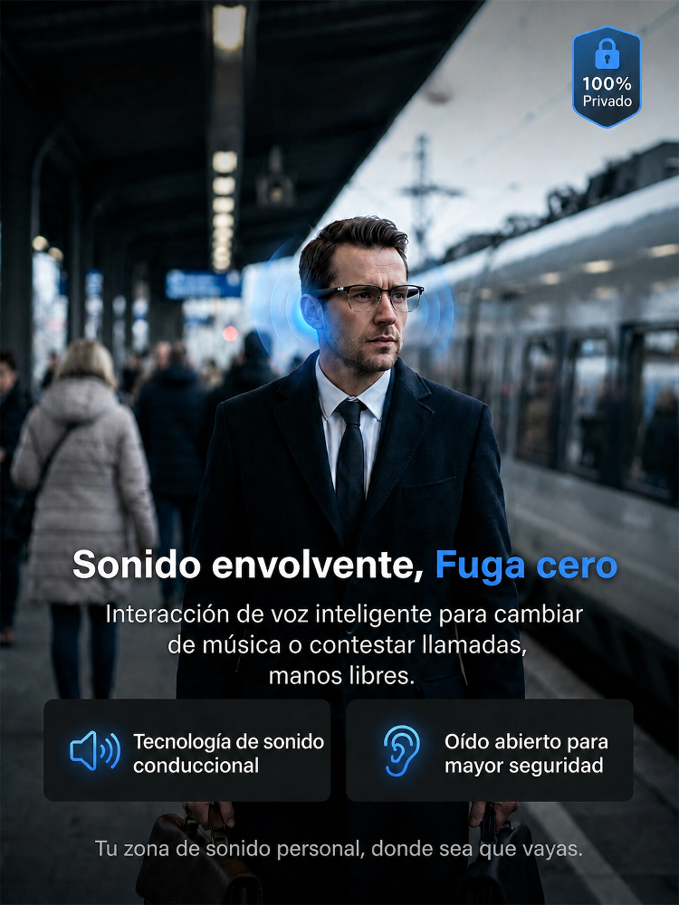 【Gafas AR multifuncionales】traducción sin retraso- Zoom + tinte inteligentes- Grabación de reuniones