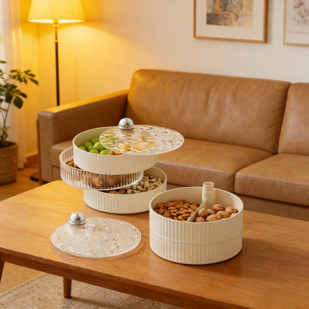 輕奢奶油風果盤糖果盒