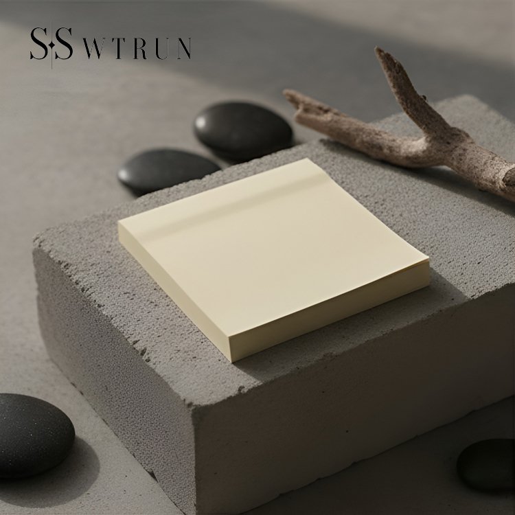 薄い黄色の付箋10枚