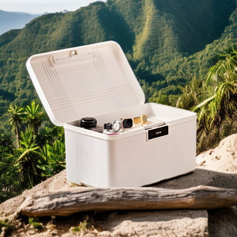 비밀번호 특대형 차량용 수납함 네일 대용량 수납함 자물쇠 대용량 비밀번호 수납함