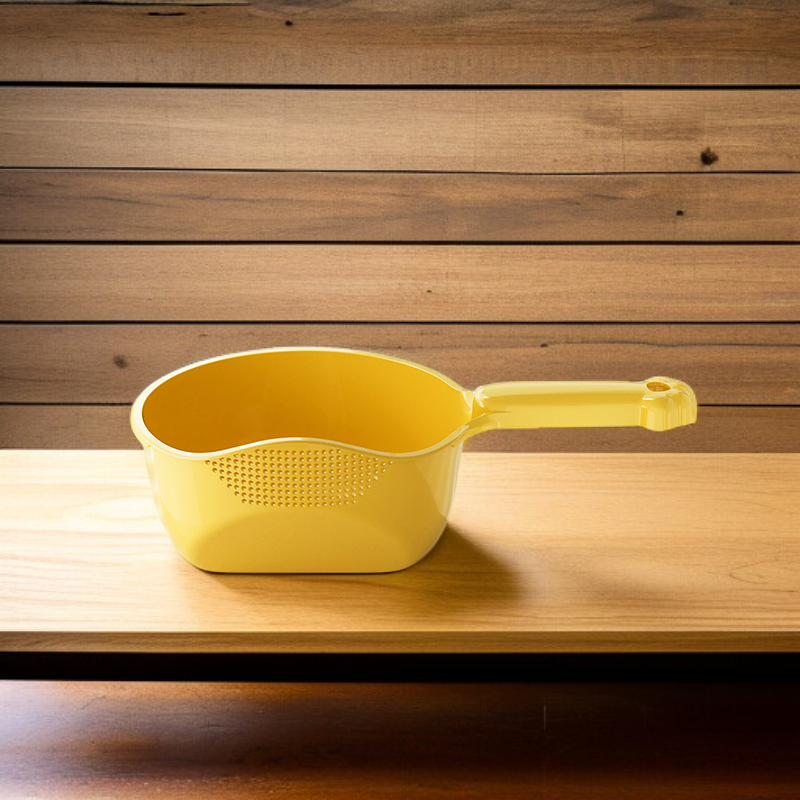 سلة تصريف لغسل الأرز بمقبض