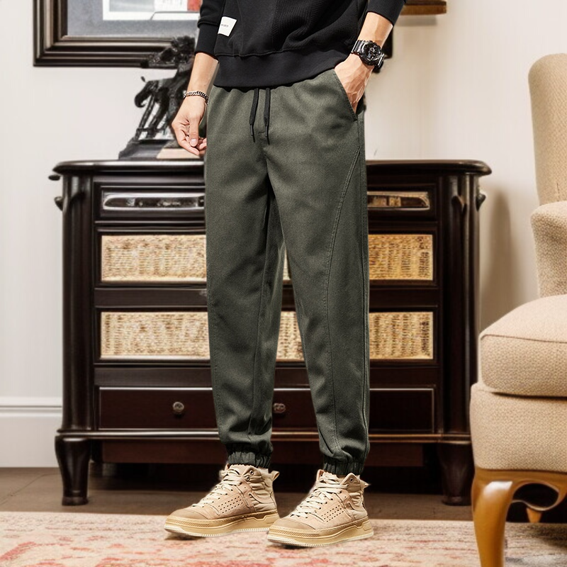 メンズハーランパンツルーズビッグヤードワークウェアパンツ拘束足カジュアルパンツ若者スポーツハーランパンツ