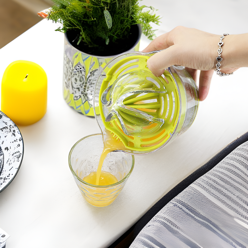 เครื่องคั้นน้ำผลไม้แบบมือกดอเนกประสงค์ แยกไข่ขาวและเตรียมอาหารเสริมเด็ก ใช้งานในบ้าน