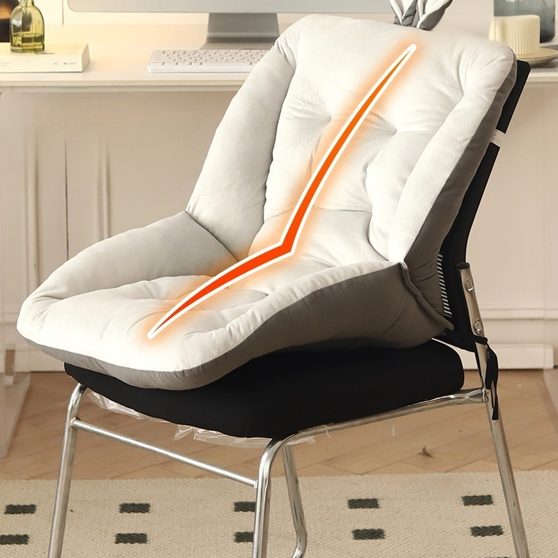 Seat cushion backrest integrated electric heating waist cushion