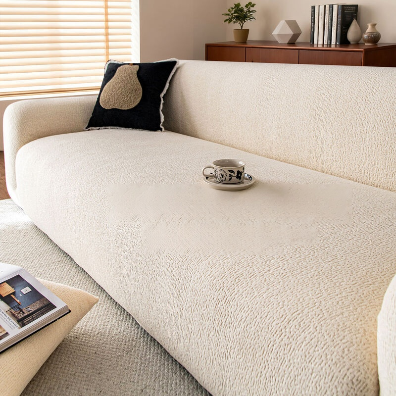 Funda de sofá de lana de cachemira gruesa para otoño e invierno