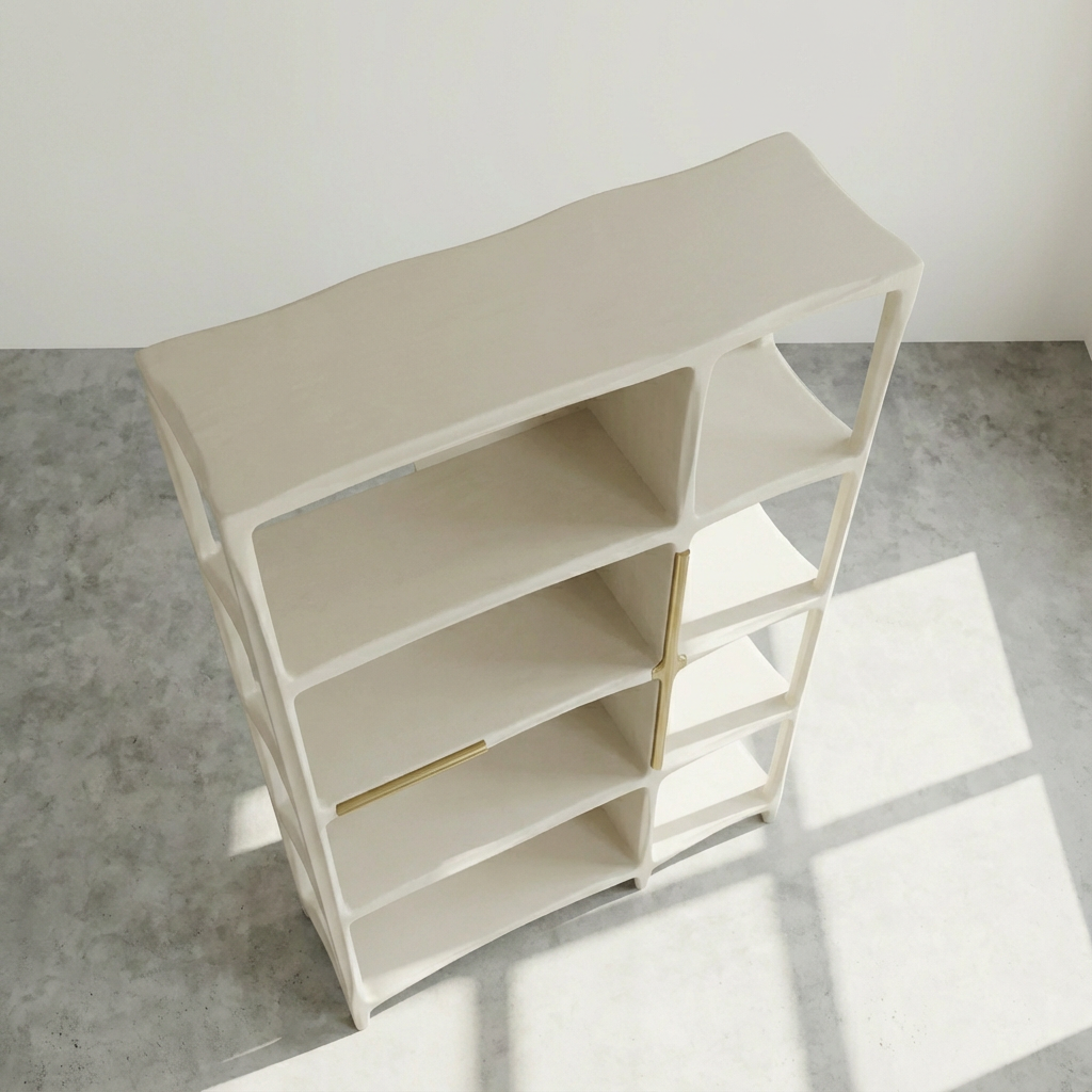 Organizator pentru rafturi de dulap instalat