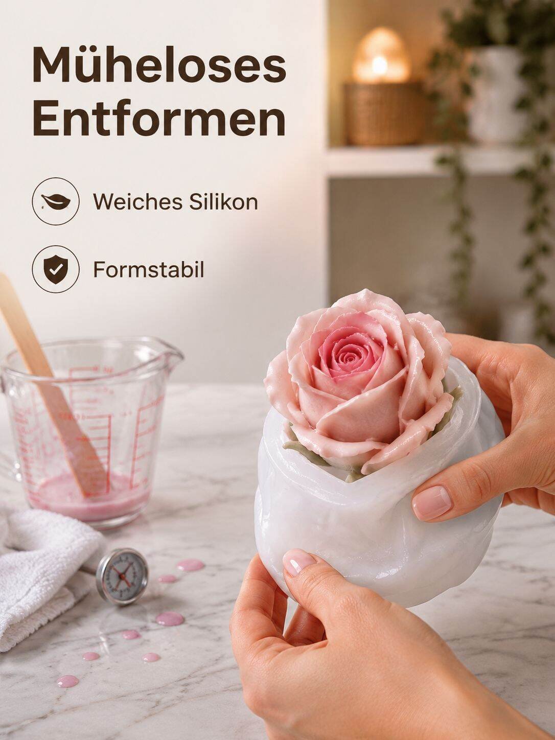 FBA Kerzen-Set 3 Rosen-Artikelform
