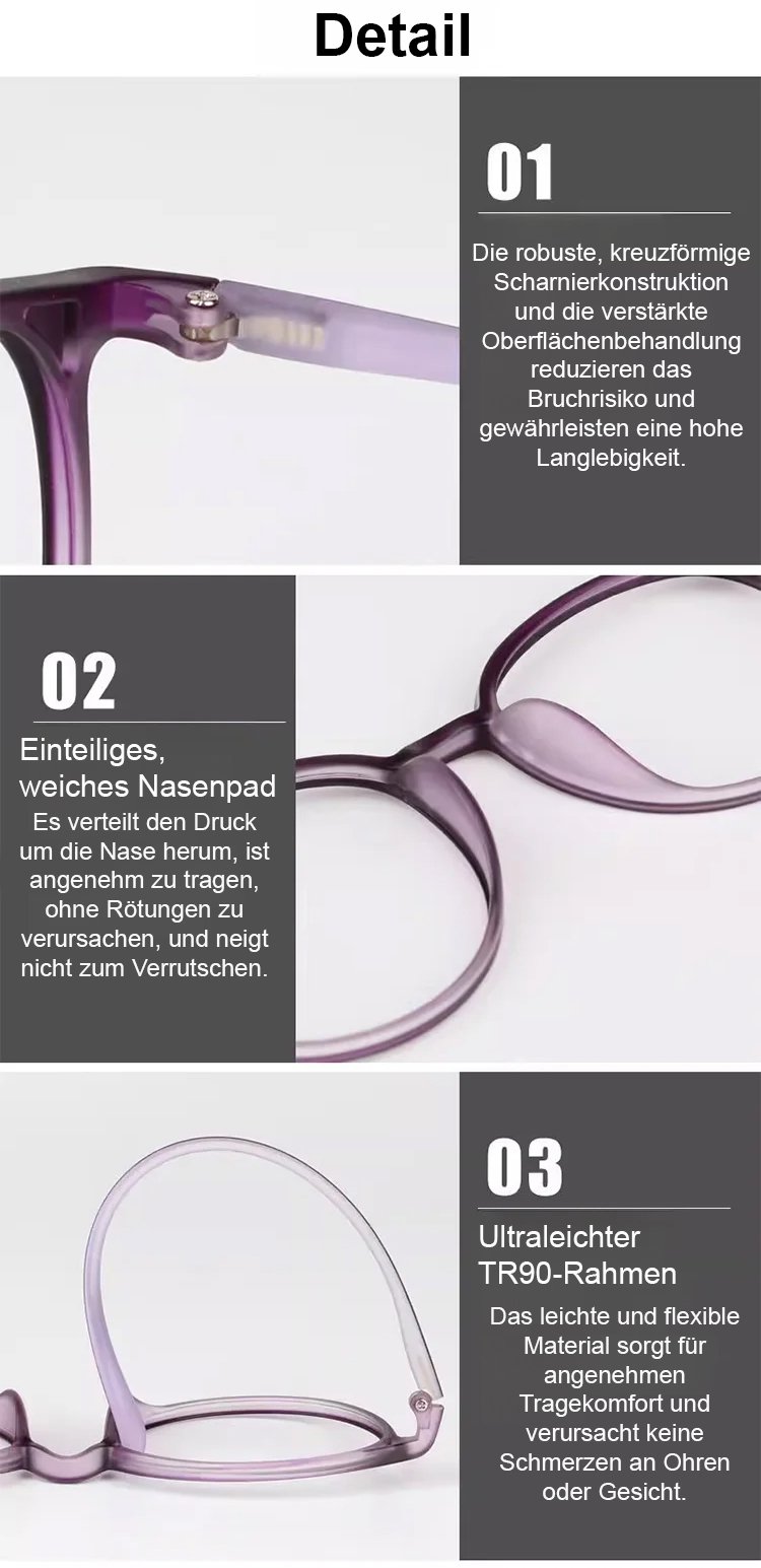 Moderne Lesebrille für Bildschirmarbeit