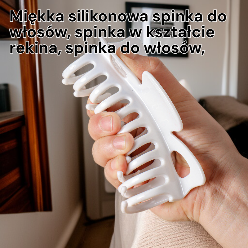  Elastyczna silikonowa spinka do włosów, antykolizyjna, trwały klips motylkowy typu „kość smoka”