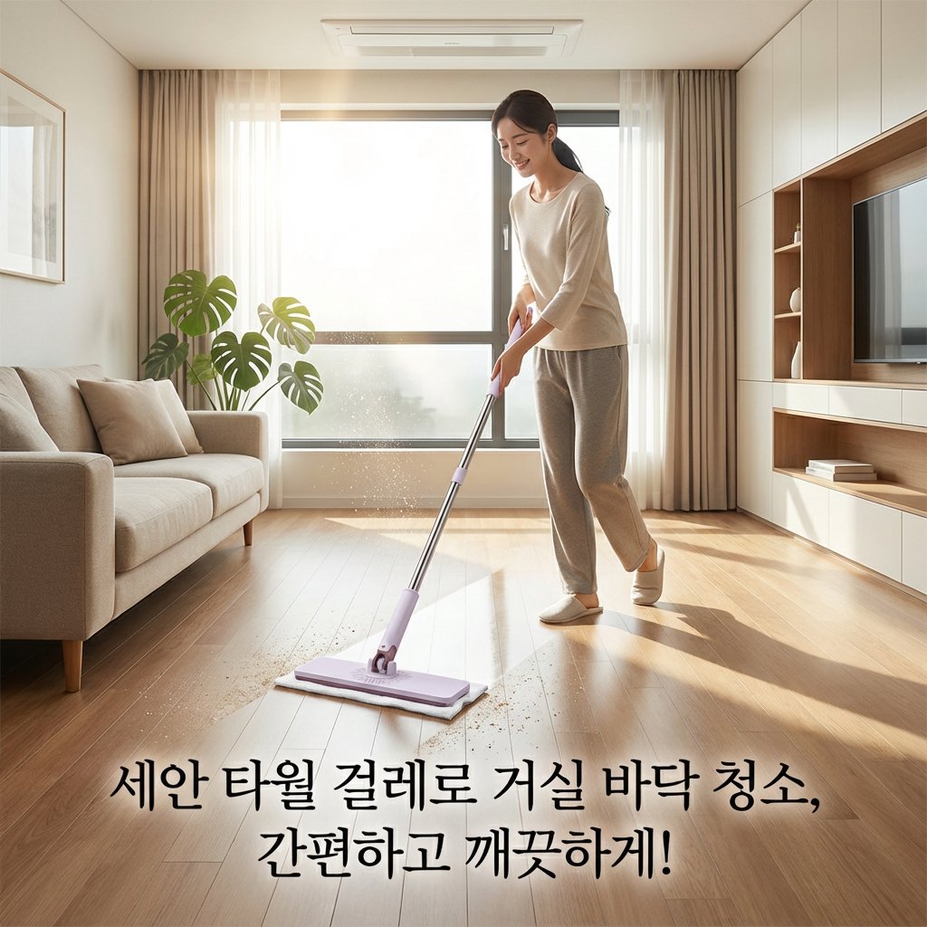 전용 자동 클립 세안 수건 걸레