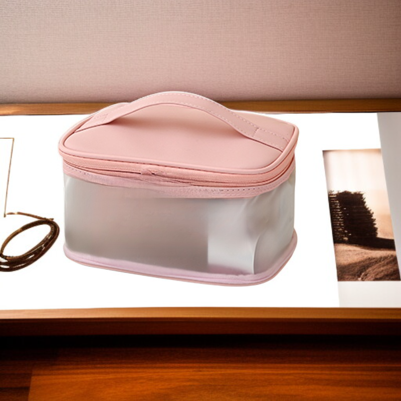 Large Capacity Korean Style Transparent Cosmetic Bag Portable Travel Toiletry Bag