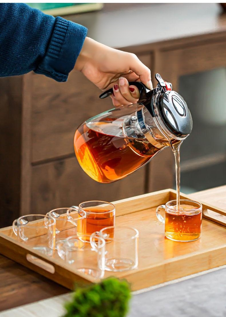 Robuste und langlebige Teekanne aus Glas