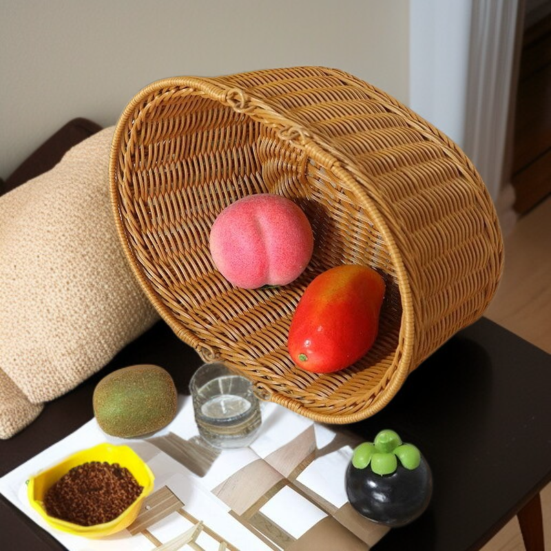  라탄 손잡이 피크닉 바구니