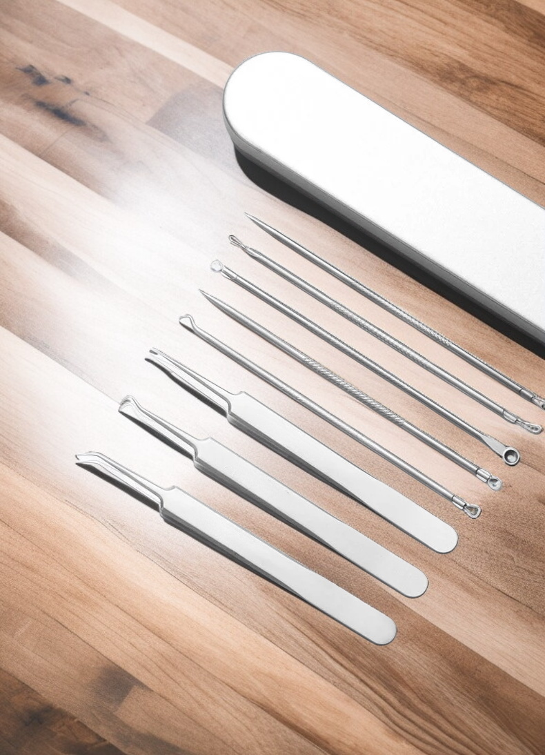 블랙헤드 제거에 효과적인 스테인리스 스틸 도구