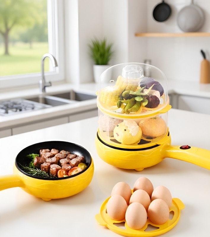 컴팩트한 미니 전기 프라이팬 디자인