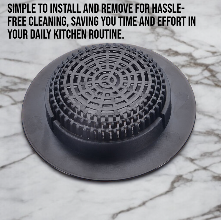 Anti-blocking filter basket preventing food residue clogs