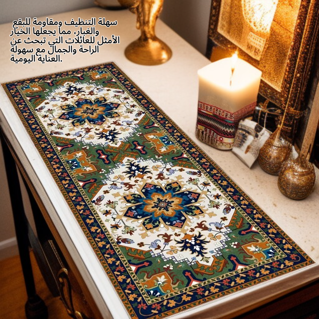 سجادة من الكشمير الصناعي، سجادة فارسية عتيقة طويلة لغرفة المعيشة