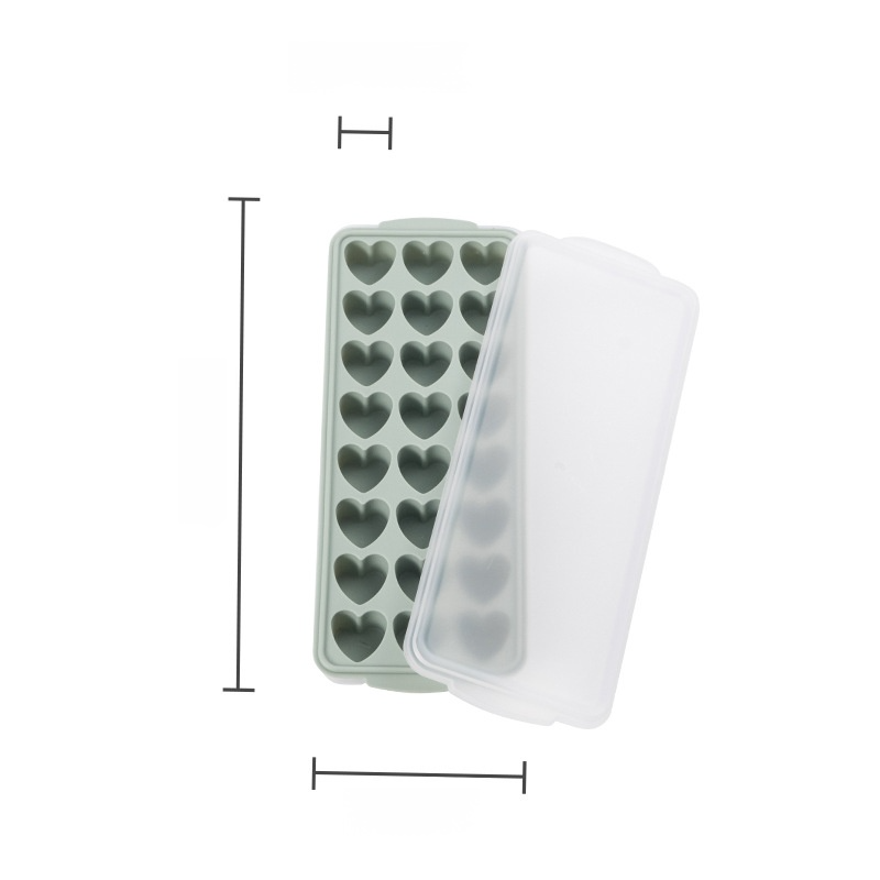 Heart Shaped Silicone Ice Cube Tray