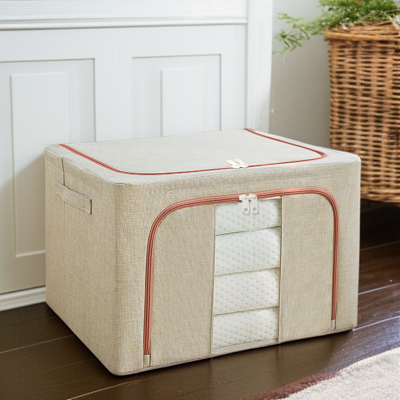 철골 대용량 두꺼운 수납함 가시 의류 수납함 단일창 수납함 투명 수납함