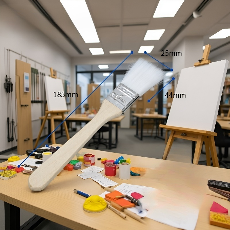 수성페인트 부티크 나무자루 페인트 브러쉬 물솔 브러쉬 털빠짐 없는 페인트 브러쉬 라텍스 페인트 브러쉬 나무자루 수성페인트 브러쉬