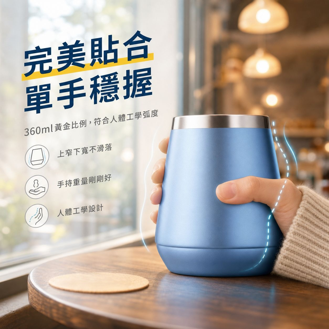 多功能304不鏽鋼家用紅酒水杯蛋殼形保溫咖啡杯