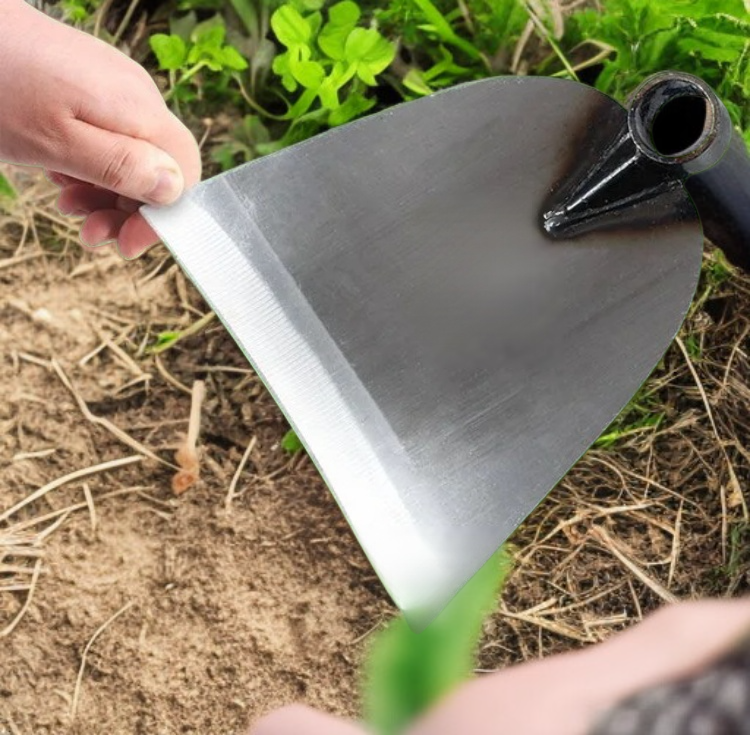 내구성 높은 스테인리스 소재의 호미 디테일