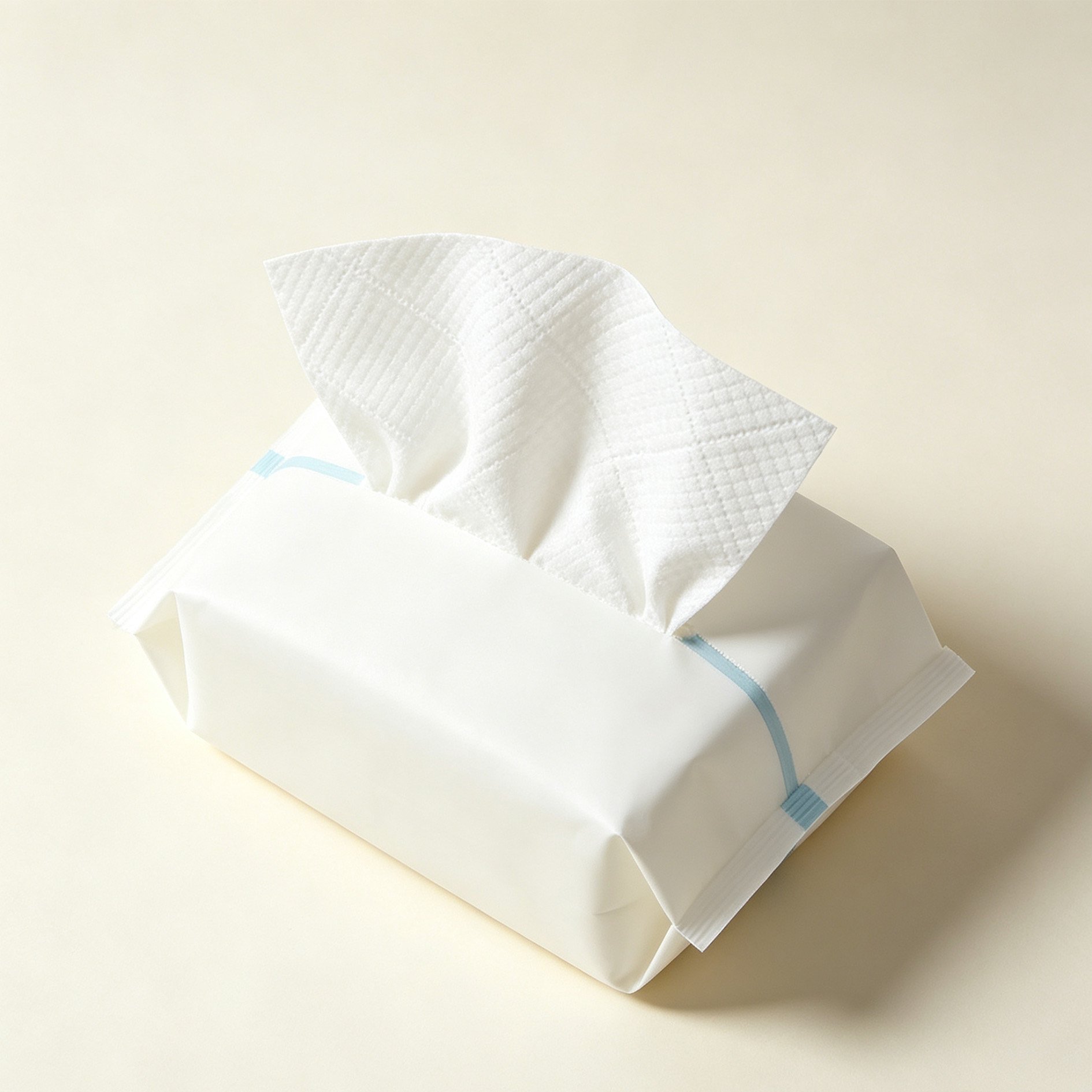 Simple and soft cotton wet wipes pack