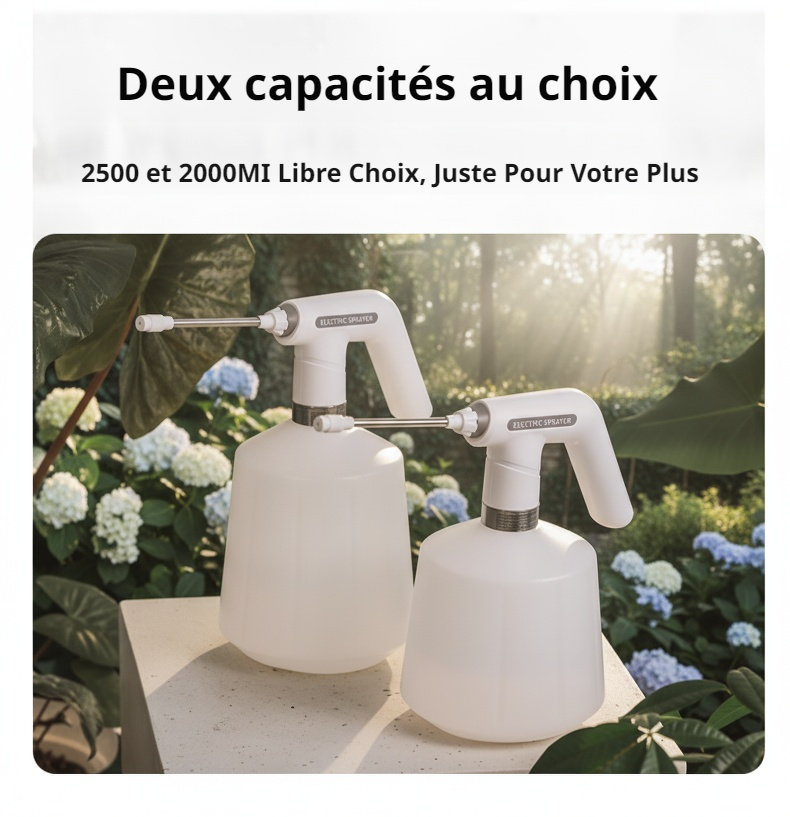Utilisation du pulvérisateur rechargeable dans le potager